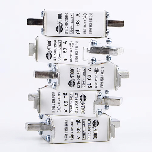 Brugerdefineret Engros Lavspænding NT00C AC Sikring Link Kniv Lille Blade Høj Brydekapacitet Kobber 100A CE