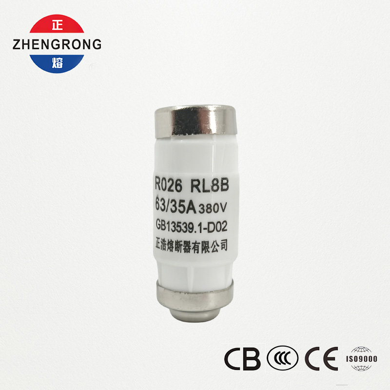RL8B R026 35A 380V D02 Cylindrisk Sikring