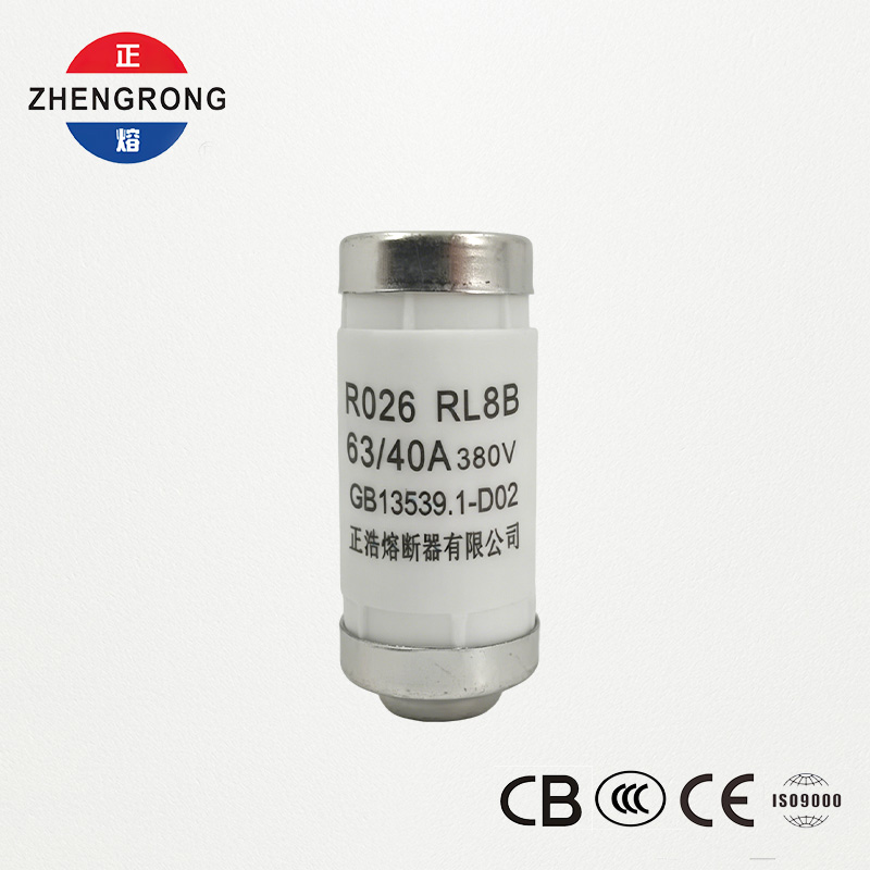 RL8B R026 40A 380V D02 Cylindrisk Sikring