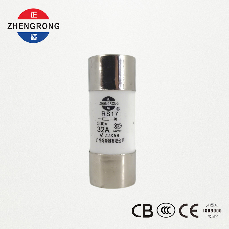 RS17 32A 500V cylindrisk hurtigvirkende sikring | 22*58mm | CCC Certificeret